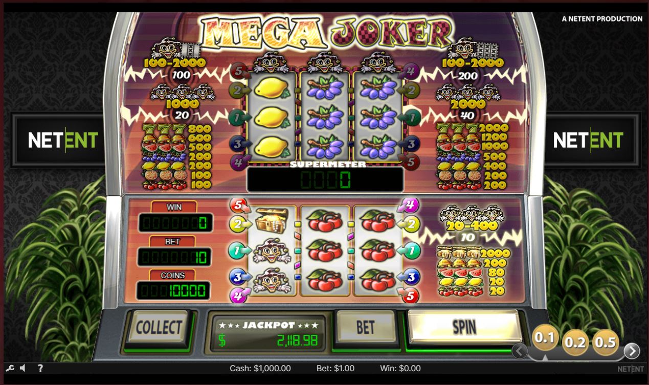 Mega Joker Slot Game by NetEnt